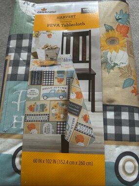 Harvest PEVA Tablecloth - Autumn Multi-Color